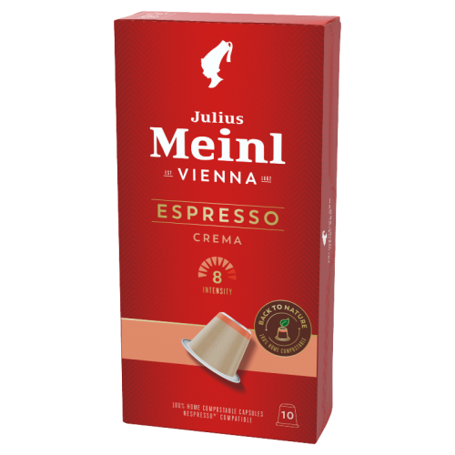 JULIUS MEINL ESPRESSO CREMA NESPRESSO COMPATIBLE COFFEE CAPSULES 10PCS